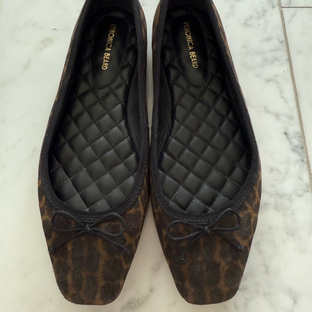 Veronica Beard Leopard Patterned Flats